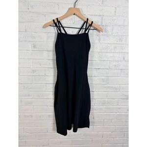 Pact Black Double-Strap Dress